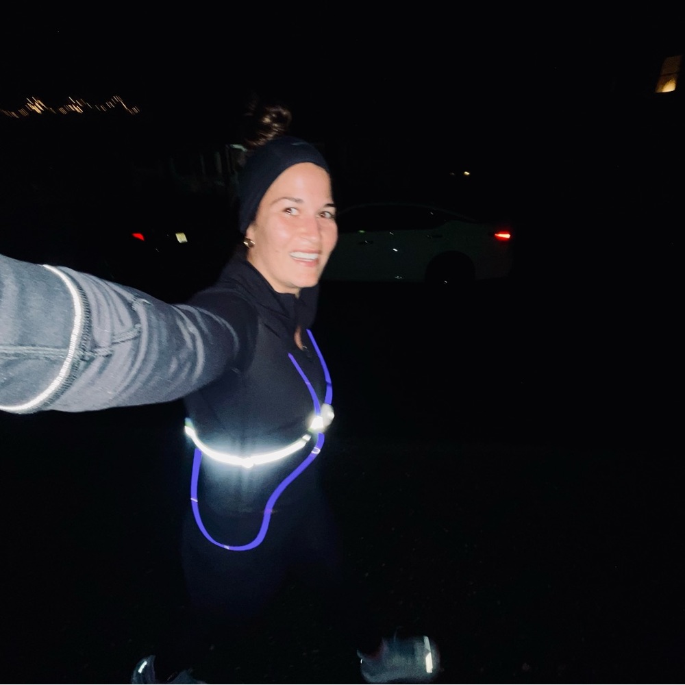 Reflective light up running vest